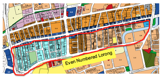 Geylang Red Light District Map