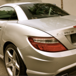 Mercedes SLK silver