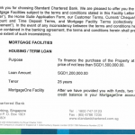 How does Standard Chartered Home Loan letter of offer look like