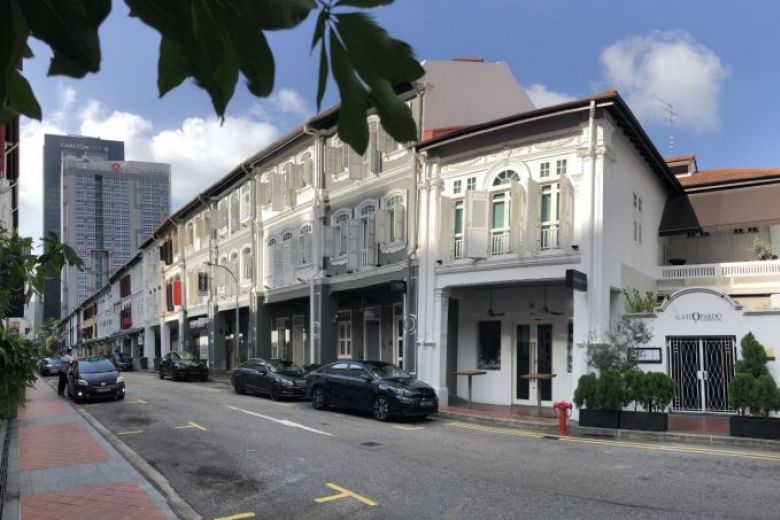 Two three-storey conservation shophouses
