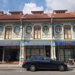 three adjoining shophouses
