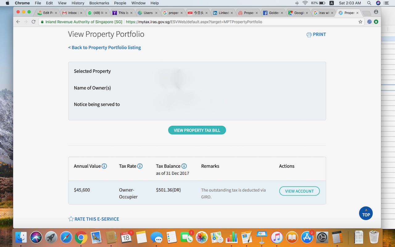 Property Tax Singapore Calculate IRAS Payment and Annual Value